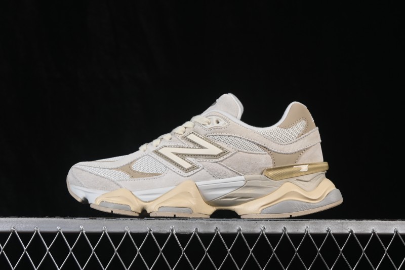 New Balance 9060 Retro Running Shoes with ABZORB Cushioning and Mesh Suede Upper - GC9060JAM