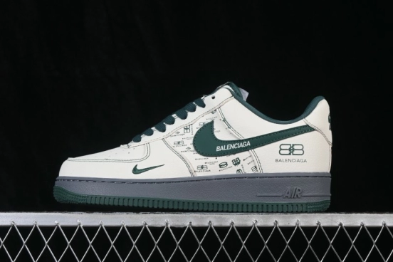 Nike Air Force 1 '07 Low Casual Sneakers with Full-Length Air Cushion - DN1688-009