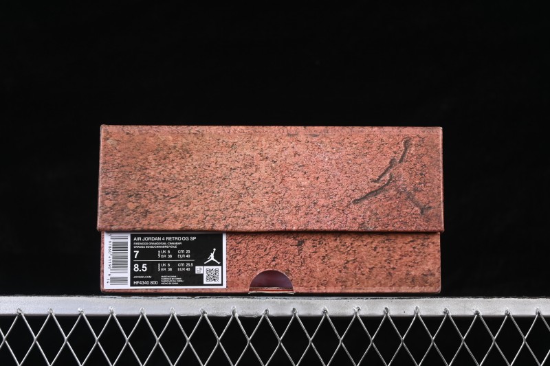 Nike Nigel Sylvester x Air Jordan 4 OG Brick By Brick Red Suede Sneakers - HF4340-800