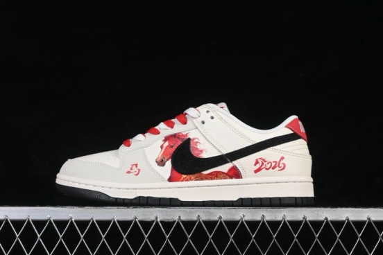 Nike SB Dunk Low Year of the Horse Limited Edition Custom Low-Top Skateboarding Shoes - FC1688-257
