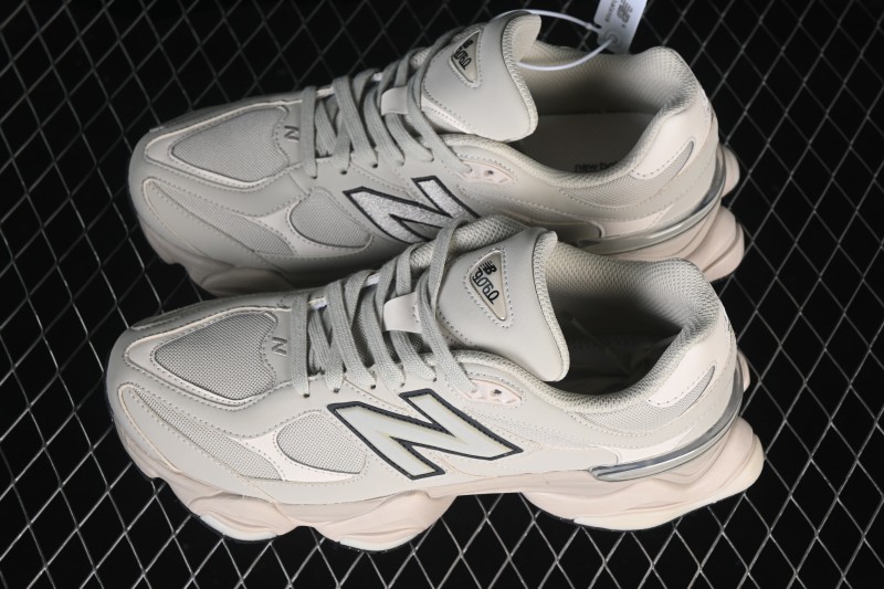 New Balance 9060 Retro Running Shoes with ABZORB Cushioning and Suede Overlays - U906078T