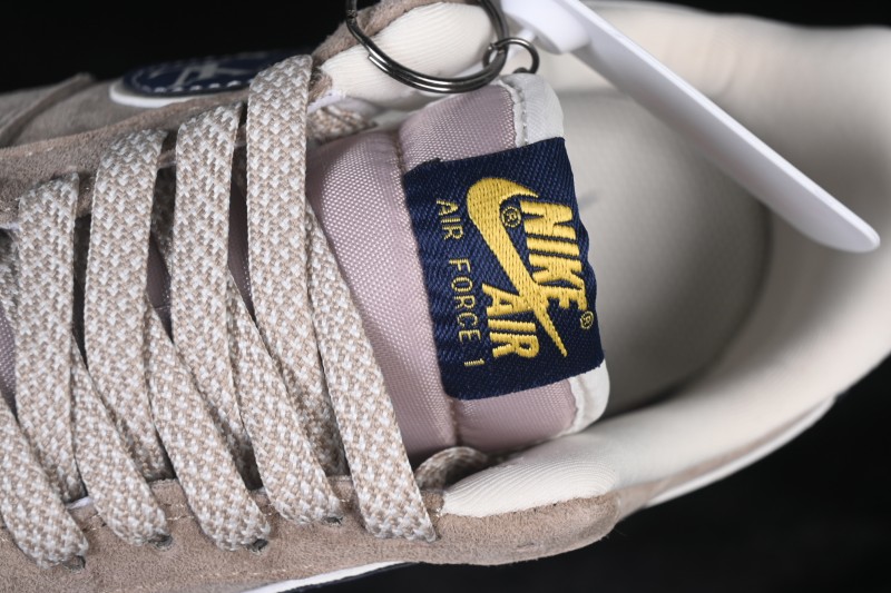 Nike Air Force 1 '07 Low LV Collaboration Grey Blue Pigskin Leather Casual Sneakers - KL1688-004