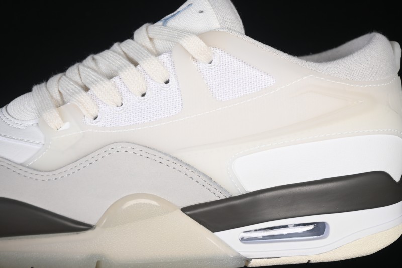 Nike Air Jordan 4 Remastered Retro Sneakers with Mixed Textile, Leather and Suede Upper - IB8857-141