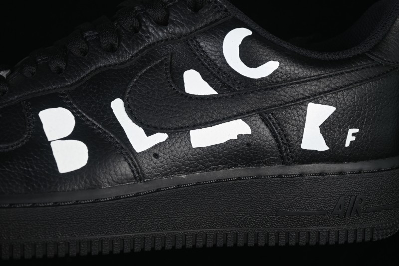 Nike CDG x Air Force 1 '07 Low Collaborative Sneakers with Full-Grain Leather Upper - IB9949-001