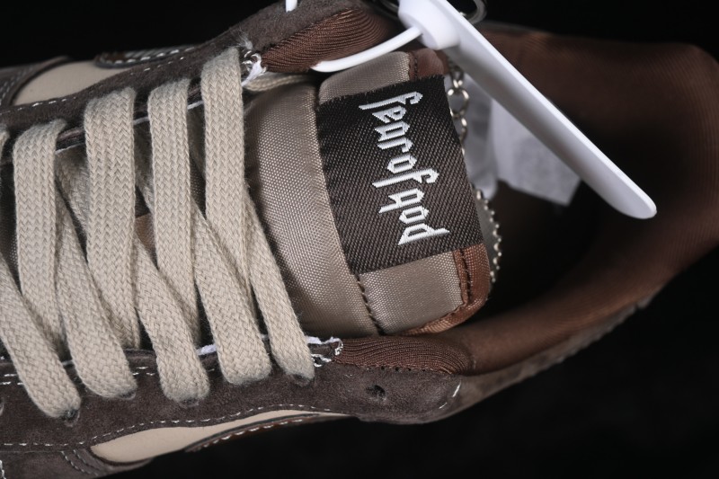 Nike Air Force 1 '07 Low Casual Sneakers in Brown and Light Khaki - KL1688-001