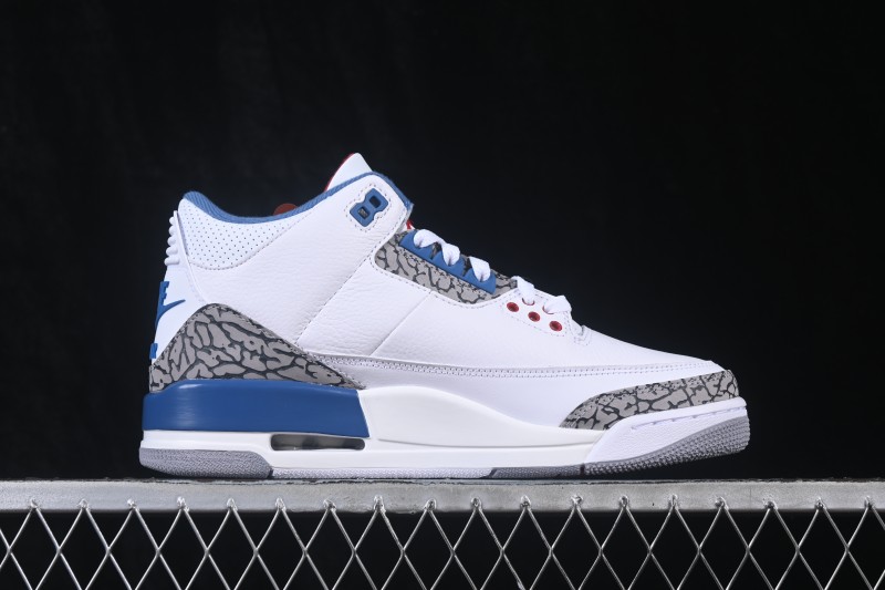 Air Jordan 3 Retro True Blue Basketball Shoes - IF4396-104