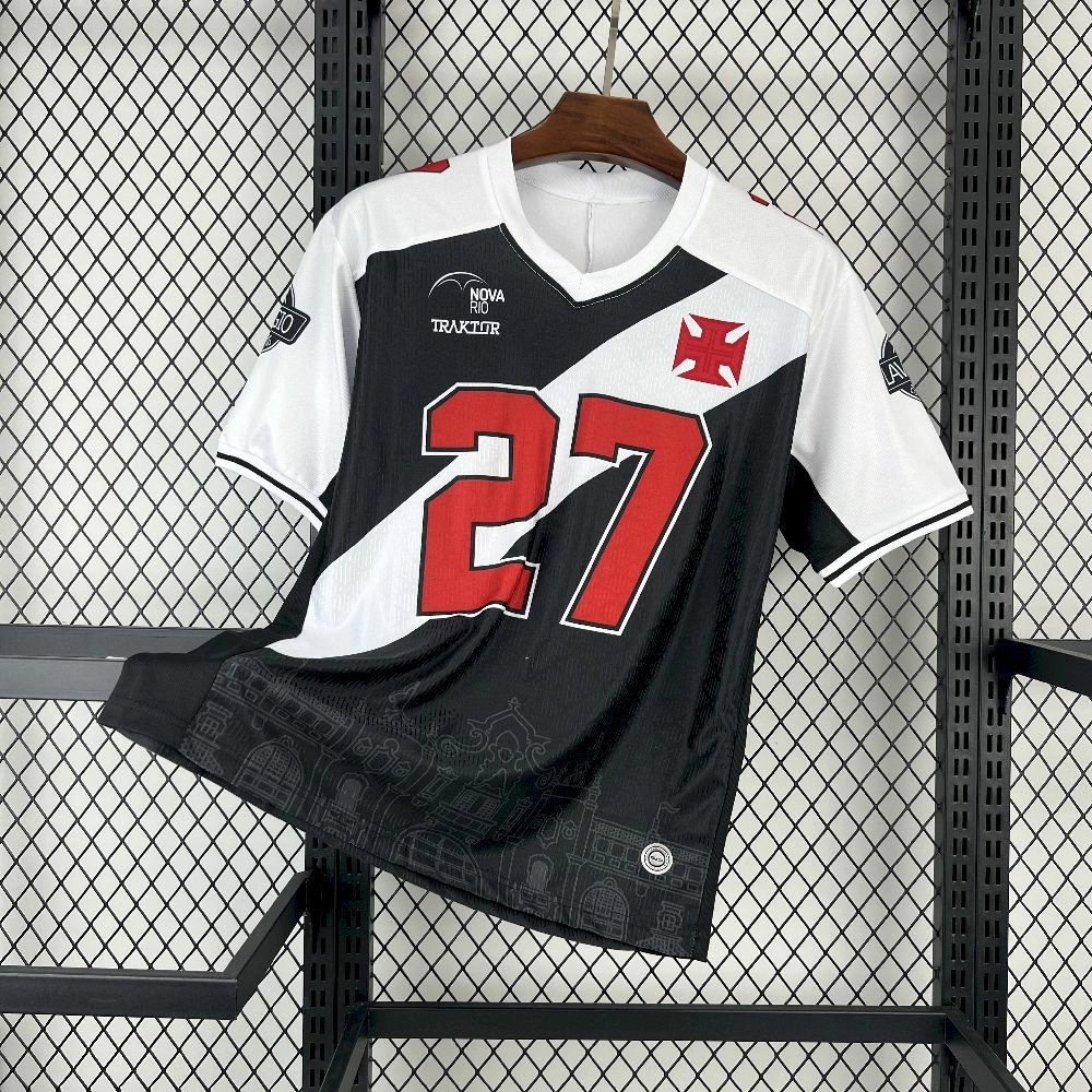 2025/26 Mens Vasco Da Gama Camisa Almirantes 27 Jersey