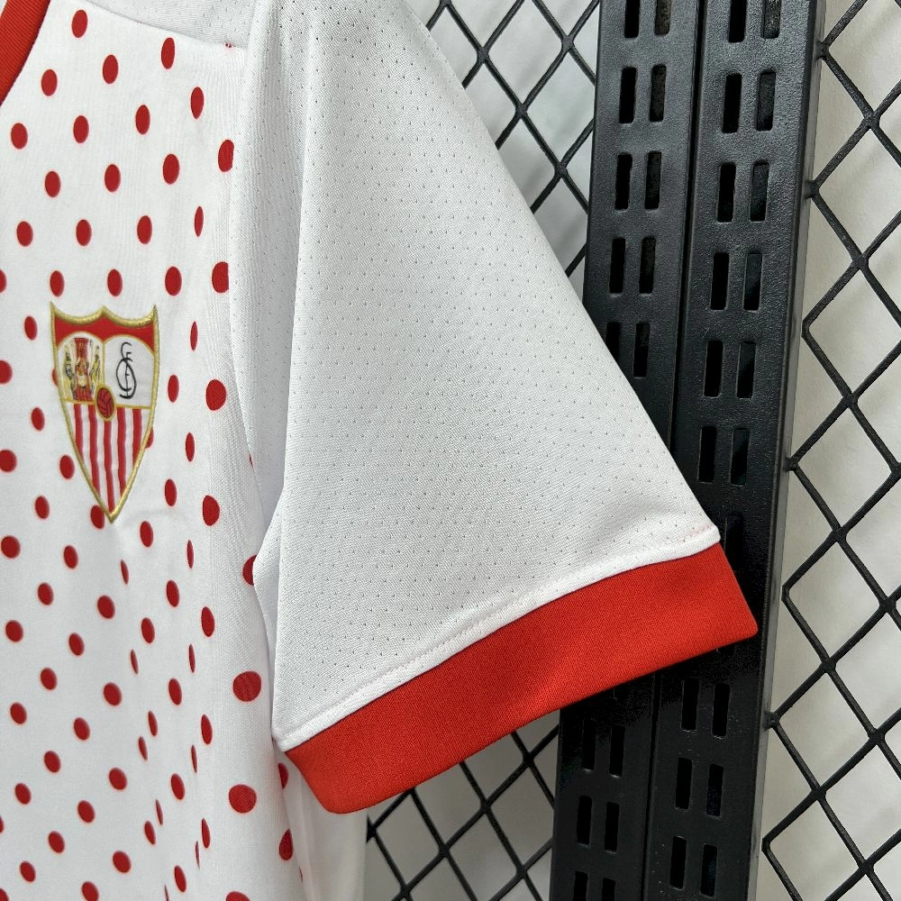 2025/26 Mens Sevilla FC White Prematch T-shirt Jersey