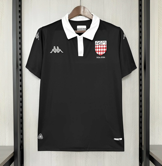 25/26 AS Monaco 100th Anniversary Black Jersey