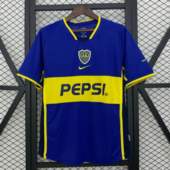 02/03 Retro Boca Juniors Home Jersey