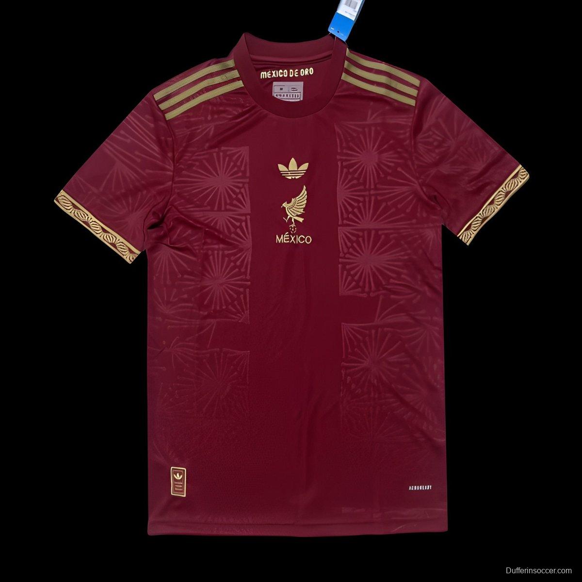 2025 Mexico Gold Cup Wine Jersey