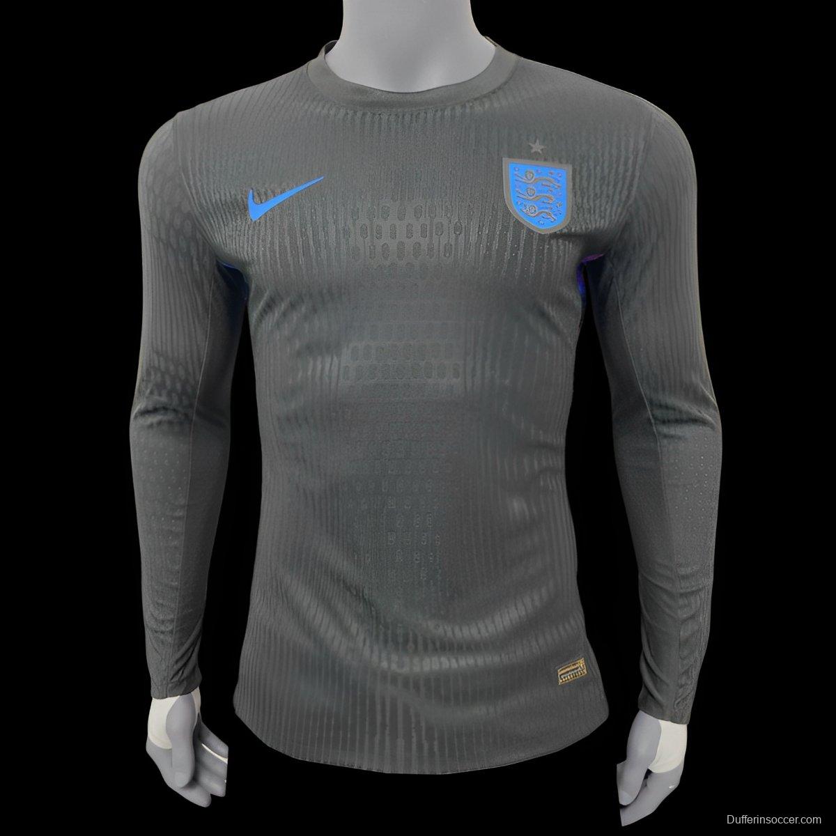 Player Version 2025 England Away Long Sleeve Jeresy