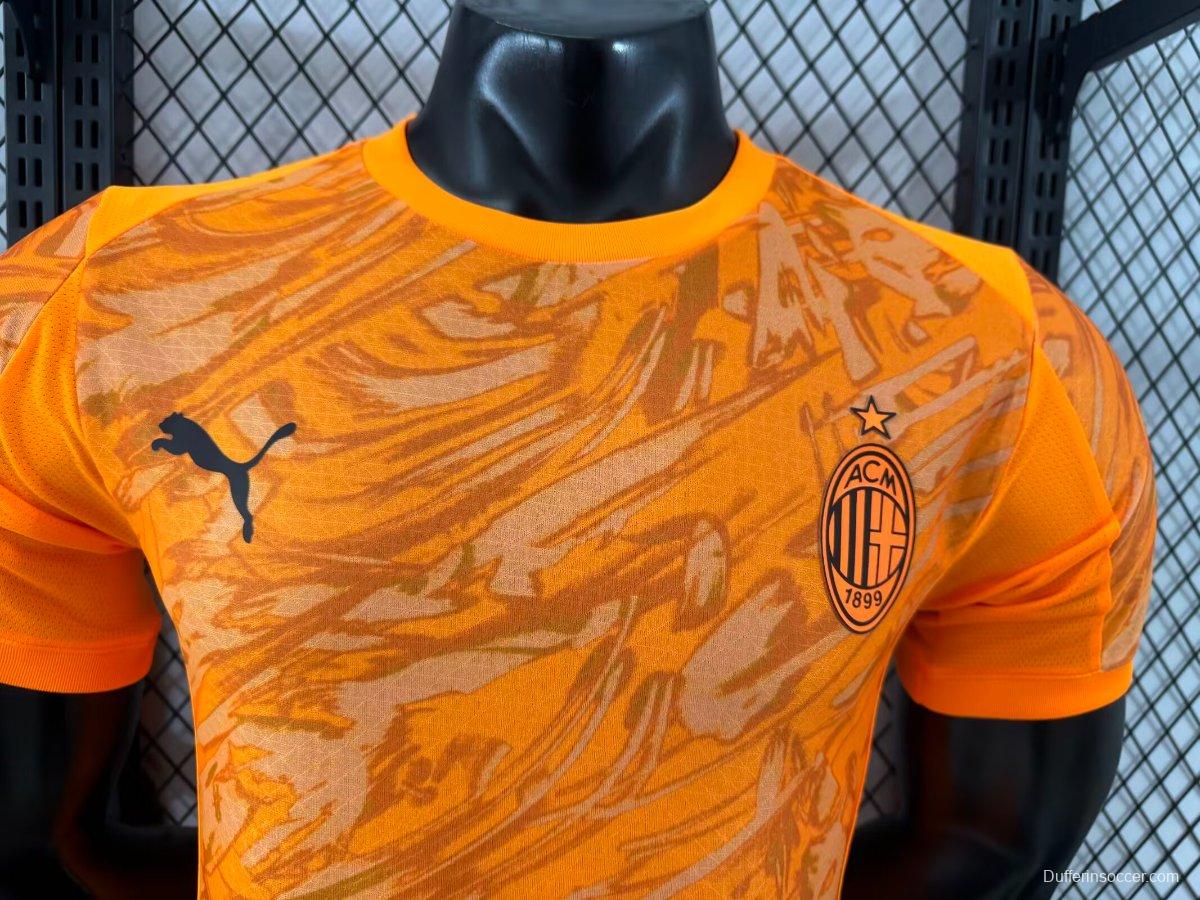 Player Version 25/26 AC Milan Goalkeeper Third Orange Jersey