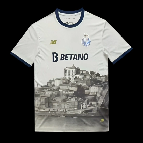 25/26 FC Porto White with City Landscape Print Jersey