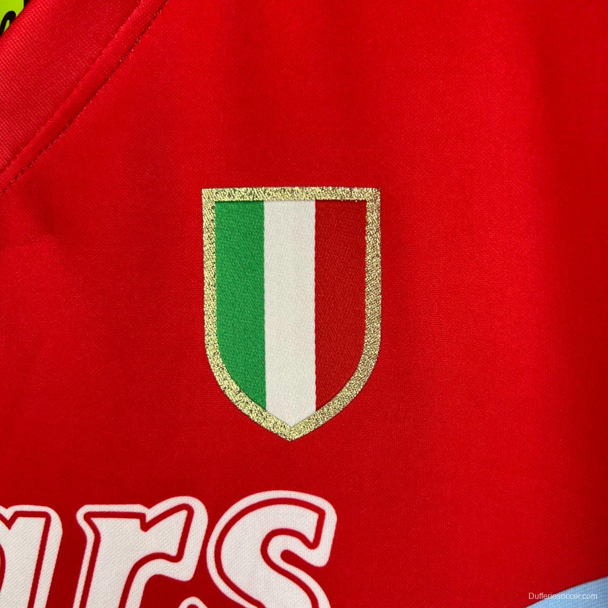 Retro 90/91 Napoli Third Red Jersey