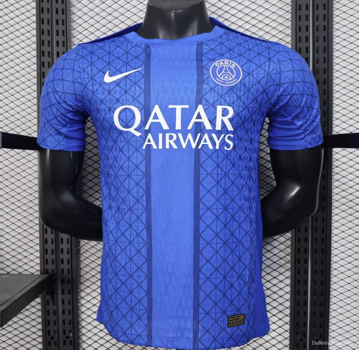 Player Version 25/26 PSG Blue with Diamond Pattern Jersey