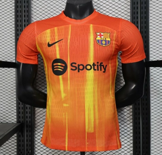 Player Version 25/26 FC Barcelona Orange with Flame Gradient Jersey