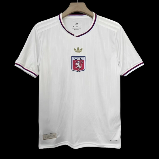 25/26 Olympique Lyonnais WHITE Anniversary Jersey