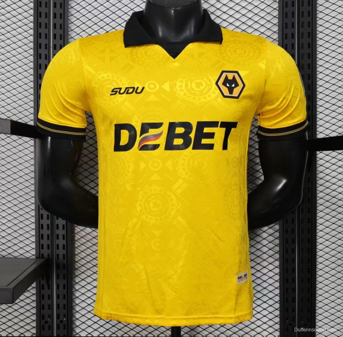 Player Version 25/26 Wolverhampton Wanderers Home Jersey