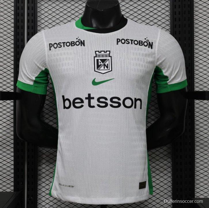 Player Version 26/27 Atlético Nacional White & Green Accent Away Jersey