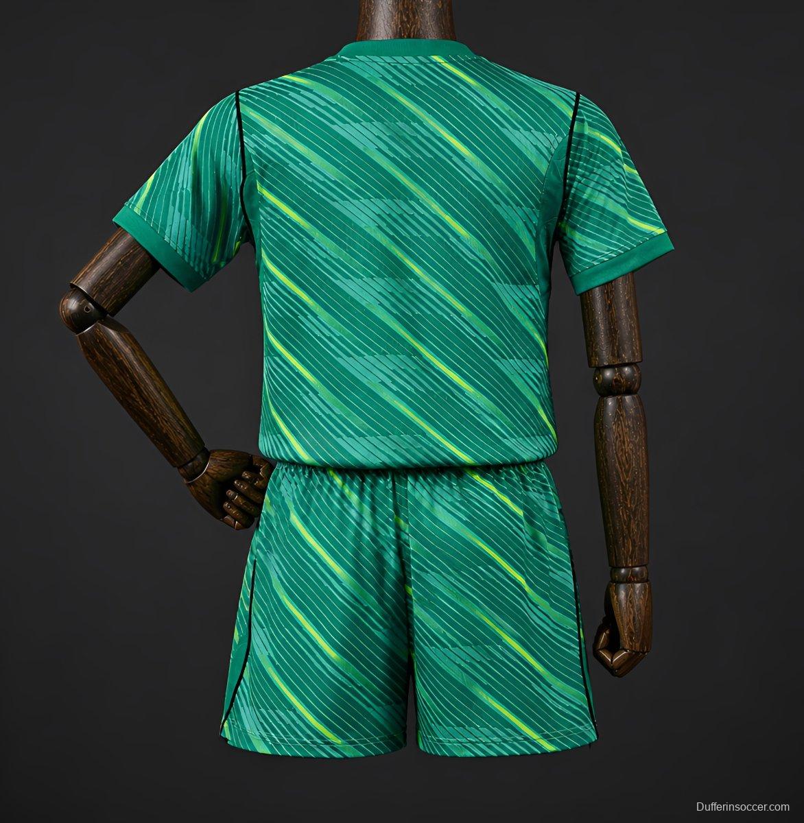 2026 Kids France Green Goalkeeper Jersey