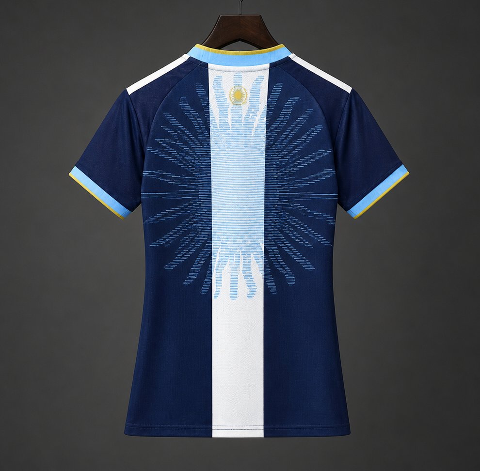 2026 Women  Argentina MESSI Tribute Blue Jersey