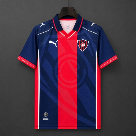 2026 Cerro Porteno 114th Years Anniversary Red Blue Jersey